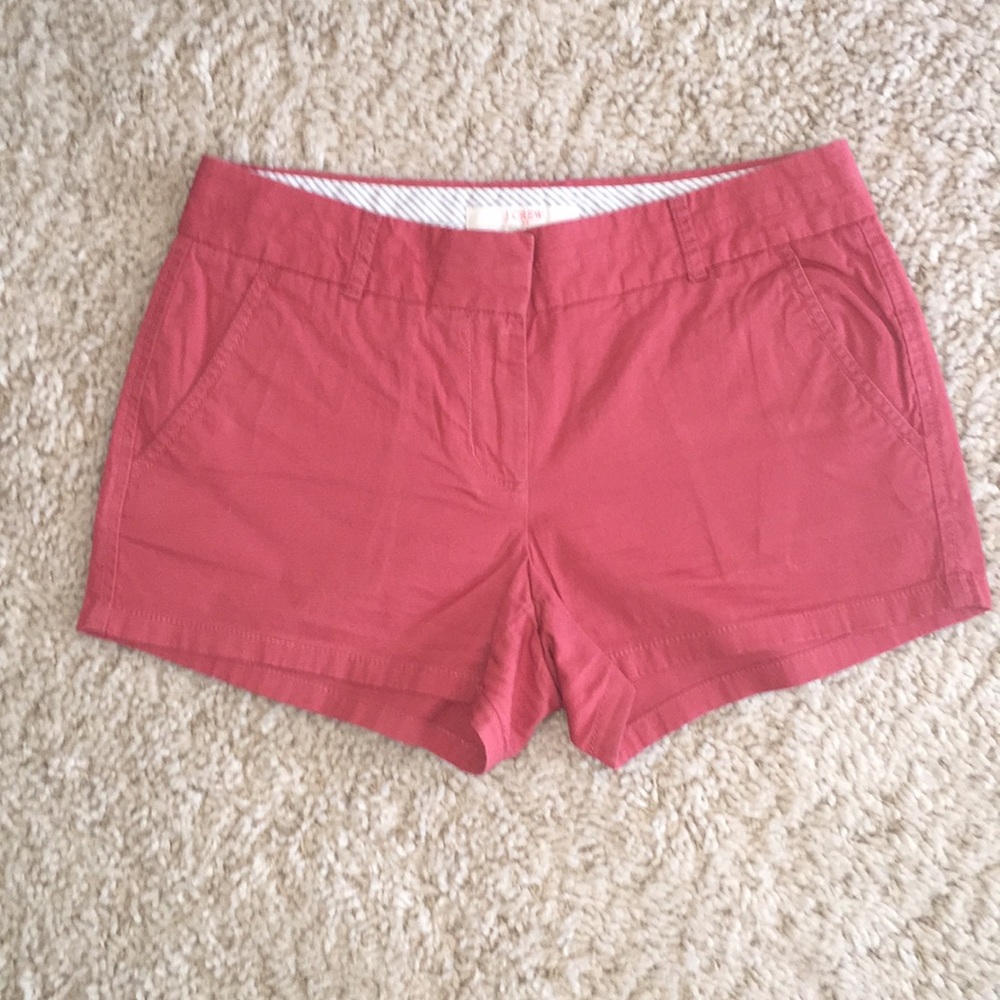 SUMMER SHORTS: Salmon/ red J crew shorts